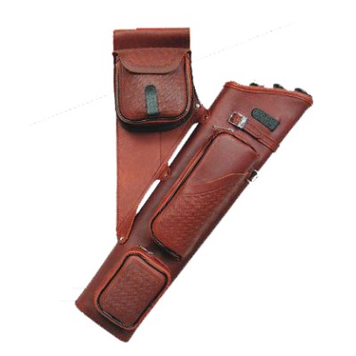 Neet Basket Weave Leather Target Quiver