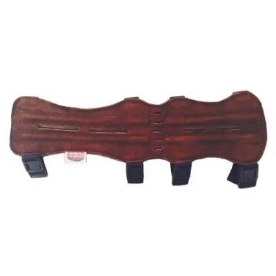 AW 9106 Vented Long Leather Armguard